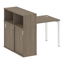 Metal System Quattro Стол офисный с шкафом-купе на П-образном м/к 50БП.РС-СШК-3.1 Т Вяз/Мокко металл 1410×1120×1098 Metal System Quattro Стол офисный с шкафом-купе на П-образном м/к 50БП.РС-СШК-3.1 Т Вяз/Мокко металл 1410×1120×1098