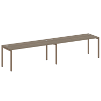 Metal System Quattro Р. ст. на 2 раб. места на П-образном м/к 40БП.СМ-2.5 Акация/Антрацит металл 3600*720*750 Metal System Quattro Р. ст. на 2 раб. места на П-образном м/к 40БП.СМ-2.5 Акация/Антрацит металл 3600*720*750