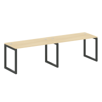 Metal System Quattro Р. ст. на 2 раб. места на О-образном м/к 50БО.СМ-2.3 Акация/Антрацит металл 2800*720*750 Metal System Quattro Р. ст. на 2 раб. места на О-образном м/к 50БО.СМ-2.3 Акация/Антрацит металл 2800*720*750