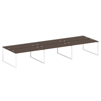 Metal System Quattro Р. ст. на 6 раб. места на О-образном м/к 40БО.СМ-6.4 Акация/Антрацит металл 4800*1475*750 Metal System Quattro Р. ст. на 6 раб. места на О-образном м/к 40БО.СМ-6.4 Акация/Антрацит металл 4800*1475*750