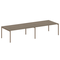 Metal System Quattro Перег. стол (2 столешницы) на П-образном м/к 40БП.ПРГ-2.5 Акация/Антрацит металл 3600*1235*750 Metal System Quattro Перег. стол (2 столешницы) на П-образном м/к 40БП.ПРГ-2.5 Акация/Антрацит металл 3600*1235*750