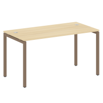 Metal System Quattro Стол офисный на П-образном м/к 40БП.СП-3 Вяз/Мокко металл 1400×720×750 Metal System Quattro Стол офисный на П-образном м/к 40БП.СП-3 Вяз/Мокко металл 1400×720×750