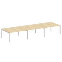 Metal System Quattro Р. ст. на 6 раб. места на П-образном м/к 50БП.СМ-6.4 Акация/Антрацит металл 4800*1475*750 Metal System Quattro Р. ст. на 6 раб. места на П-образном м/к 50БП.СМ-6.4 Акация/Антрацит металл 4800*1475*750