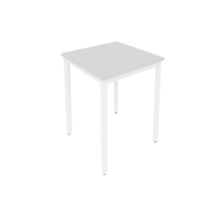 Slim Стол офисный на металлокаркасе С.СП-1.1 Белый/Антрацит металл 600×600×750 Slim Стол офисный на металлокаркасе С.СП-1.1 Белый/Антрацит металл 600×600×750