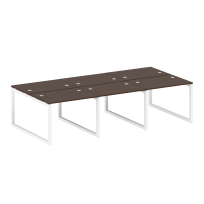 Metal System Quattro Р. ст. на 6 раб. места на О-образном м/к 50БО.СМ-6.1 Акация/Антрацит металл 3000*1475*750 Metal System Quattro Р. ст. на 6 раб. места на О-образном м/к 50БО.СМ-6.1 Акация/Антрацит металл 3000*1475*750
