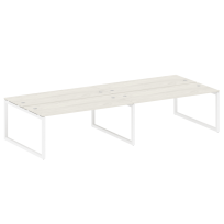 Metal System Quattro Р. ст. на 4 раб. места на О-образном м/к 50БО.СМ-4.5 Акация/Антрацит металл 3600*1475*750