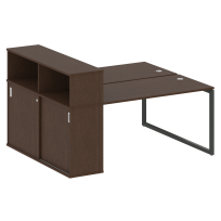 Metal System Quattro Р. ст. с шкафом-купе на О-образном м/к 40БО.РС-СШК-2.3 Т Акация/Антрацит металл 1810*1475*1098 Metal System Quattro Р. ст. с шкафом-купе на О-образном м/к 40БО.РС-СШК-2.3 Т Акация/Антрацит металл 1810*1475*1098