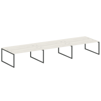 Metal System Quattro Р. ст. на 6 раб. места на О-образном м/к 40БО.СМ-6.5 Акация/Антрацит металл 5400*1475*750 Metal System Quattro Р. ст. на 6 раб. места на О-образном м/к 40БО.СМ-6.5 Акация/Антрацит металл 5400*1475*750