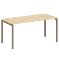 Metal System Quattro Стол офисный на П-образном м/к 40БП.СП-4 Вяз/Мокко металл 1600×720×750 Metal System Quattro Стол офисный на П-образном м/к 40БП.СП-4 Вяз/Мокко металл 1600×720×750
