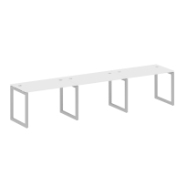 Metal System Quattro Р. ст. на 3 раб. места на О-образном м/к 50БО.СМ-3.2 Акация/Антрацит металл 3600*720*750 Metal System Quattro Р. ст. на 3 раб. места на О-образном м/к 50БО.СМ-3.2 Акация/Антрацит металл 3600*720*750