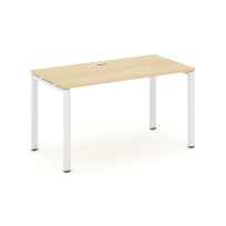 Стол офисный Style Project SN-4P.SP-005 / Дуб Табак – Металл Белый / 1780×600×750