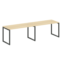 Metal System Quattro Р. ст. на 2 раб. места на О-образном м/к 40БО.СМ-2.3 Акация/Антрацит металл 2800*720*750 Metal System Quattro Р. ст. на 2 раб. места на О-образном м/к 40БО.СМ-2.3 Акация/Антрацит металл 2800*720*750