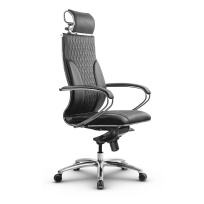 Кресло для руководителя Метта L 2c 44B/K_17838_Кожа перфорированная NewLeather - Черный_Кожа перфорированная NewLeather - Черный Кресло для руководителя Метта L 2c 44B/K_17838_Кожа перфорированная NewLeather - Черный_Кожа перфорированная NewLeather - Черный