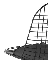 Стул обеденный Eiffel черный с черной подушкой 4 шт Стул обеденный Eiffel черный с черной подушкой 4 шт