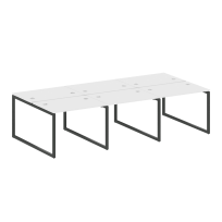 Metal System Quattro Р. ст. на 6 раб. места на О-образном м/к 40БО.СМ-6.1 Акация/Антрацит металл 3000*1475*750 Metal System Quattro Р. ст. на 6 раб. места на О-образном м/к 40БО.СМ-6.1 Акация/Антрацит металл 3000*1475*750