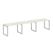 Metal System Quattro Р. ст. на 3 раб. места на О-образном м/к 50БО.СМ-3.2 Акация/Антрацит металл 3600*720*750 Metal System Quattro Р. ст. на 3 раб. места на О-образном м/к 50БО.СМ-3.2 Акация/Антрацит металл 3600*720*750