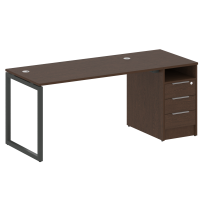 Metal System Quattro Р. ст. с тумбой на О-образном м/к 40БО.РС-СТП-1.3 Акация/Антрацит металл 1812*720*750 Metal System Quattro Р. ст. с тумбой на О-образном м/к 40БО.РС-СТП-1.3 Акация/Антрацит металл 1812*720*750