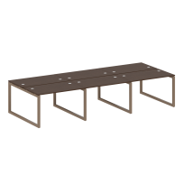 Metal System Quattro Р. ст. на 6 раб. места на О-образном м/к 50БО.СМ-6.2 Акация/Антрацит металл 3600*1475*750 Metal System Quattro Р. ст. на 6 раб. места на О-образном м/к 50БО.СМ-6.2 Акация/Антрацит металл 3600*1475*750