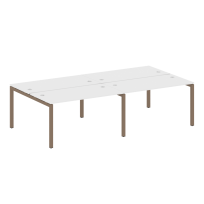 Metal System Quattro Р. ст. на 4 раб. места на П-образном м/к 50БП.СМ-4.3 Акация/Антрацит металл 2800*1475*750 Metal System Quattro Р. ст. на 4 раб. места на П-образном м/к 50БП.СМ-4.3 Акация/Антрацит металл 2800*1475*750