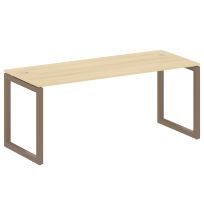 Metal System Quattro Стол офисный на О-образном м/к 50БО.СП-5 Вяз/Мокко металл 1800×720×750 Metal System Quattro Стол офисный на О-образном м/к 50БО.СП-5 Вяз/Мокко металл 1800×720×750