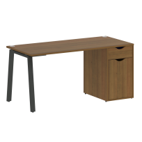 Home Office Стол офисный VR.SP-3-158.1.A Денвер светлый/Белый металл 1580×720×750 Home Office Стол офисный VR.SP-3-158.1.A Денвер светлый/Белый металл 1580×720×750