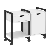 Loft Тумба на колесных опорах наборная. Вариант №3 VR.L-TN-3.K Тиквуд тёмный/Чёрный металл 970×460×767 Loft Тумба на колесных опорах наборная. Вариант №3 VR.L-TN-3.K Тиквуд тёмный/Чёрный металл 970×460×767