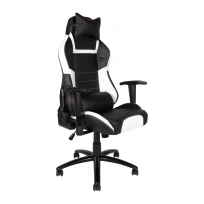 Кресло игровое NORDEN Lotus PRO carbon / черно - красная экокожа/ стальная крестовина
