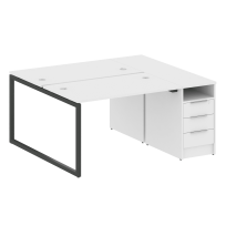 Metal System Quattro Р. ст. с тумбой на О-образном м/к 40БО.РС-СТП-2.2 Акация/Антрацит металл 1612*1475*750 Metal System Quattro Р. ст. с тумбой на О-образном м/к 40БО.РС-СТП-2.2 Акация/Антрацит металл 1612*1475*750