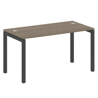 Metal System Quattro Стол офисный на П-образном м/к 50БП.СП-3 Вяз/Мокко металл 1400×720×750 Metal System Quattro Стол офисный на П-образном м/к 50БП.СП-3 Вяз/Мокко металл 1400×720×750