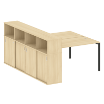 Metal System Quattro Р. ст. с шкафом-купе на П-образном м/к 40БП.РС-СШК-4.3 Т Акация/Антрацит металл 1810*2332*1098 Metal System Quattro Р. ст. с шкафом-купе на П-образном м/к 40БП.РС-СШК-4.3 Т Акация/Антрацит металл 1810*2332*1098