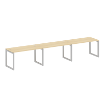 Metal System Quattro Р. ст. на 3 раб. места на О-образном м/к 50БО.СМ-3.3 Акация/Антрацит металл 4200*720*750 Metal System Quattro Р. ст. на 3 раб. места на О-образном м/к 50БО.СМ-3.3 Акация/Антрацит металл 4200*720*750