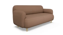 Диван офисный двухместный Wave Euroforma / Экокожа Nappa / Опоры Металл / Коричневый / 1600×870×740 Диван офисный двухместный Wave Euroforma / Экокожа Nappa / Опоры Металл / Коричневый / 1600×870×740