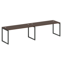 Metal System Quattro Р. ст. на 2 раб. места на О-образном м/к 40БО.СМ-2.4 Акация/Антрацит металл 3200*720*750 Metal System Quattro Р. ст. на 2 раб. места на О-образном м/к 40БО.СМ-2.4 Акация/Антрацит металл 3200*720*750