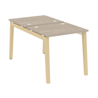 Onix Wood Рабочая станция OW.D.RS-2.0.7 Белый бриллиант/Дуб светлый/Белый металл 780*1475*750