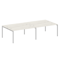 Metal System Quattro Р. ст. на 4 раб. места на П-образном м/к 40БП.СМ-4.4 Акация/Антрацит металл 3200*1475*750 Metal System Quattro Р. ст. на 4 раб. места на П-образном м/к 40БП.СМ-4.4 Акация/Антрацит металл 3200*1475*750