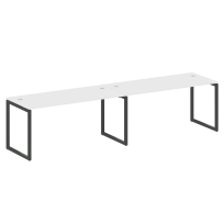 Metal System Quattro Р. ст. на 2 раб. места на О-образном м/к 40БО.СМ-2.4 Акация/Антрацит металл 3200*720*750 Metal System Quattro Р. ст. на 2 раб. места на О-образном м/к 40БО.СМ-2.4 Акация/Антрацит металл 3200*720*750