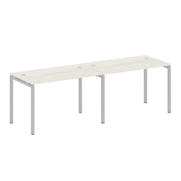 Metal System Quattro Р. ст. на 2 раб. места на П-образном м/к 40БП.СМ-2.2 Акация/Антрацит металл 2400*720*750 Metal System Quattro Р. ст. на 2 раб. места на П-образном м/к 40БП.СМ-2.2 Акация/Антрацит металл 2400*720*750