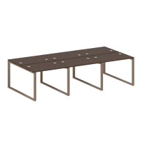 Metal System Р. ст. на 6 раб. места на О-образном м/к БО.СМ-6.1 Акация/Антрацит металл 3000*1475*750 Metal System Р. ст. на 6 раб. места на О-образном м/к БО.СМ-6.1 Акация/Антрацит металл 3000*1475*750