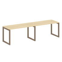 Metal System Quattro Р. ст. на 2 раб. места на О-образном м/к 50БО.СМ-2.3 Акация/Антрацит металл 2800*720*750 Metal System Quattro Р. ст. на 2 раб. места на О-образном м/к 50БО.СМ-2.3 Акация/Антрацит металл 2800*720*750