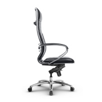 Кресло для руководителя Метта L 1c 44M/K_17838 Кожа перфорированная NewLeather – Черный Кресло для руководителя Метта L 1c 44M/K_17838 Кожа перфорированная NewLeather – Черный