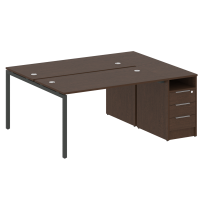 Metal System Quattro Р. ст. с тумбой на П-образном м/к 40БП.РС-СТП-2.3 Акация/Антрацит металл 1812*1475*750 Metal System Quattro Р. ст. с тумбой на П-образном м/к 40БП.РС-СТП-2.3 Акация/Антрацит металл 1812*1475*750