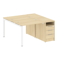 Metal System Quattro Р. ст. с тумбой на П-образном м/к 50БП.РС-СТП-2.1 Акация/Антрацит металл 1412*1475*750 Metal System Quattro Р. ст. с тумбой на П-образном м/к 50БП.РС-СТП-2.1 Акация/Антрацит металл 1412*1475*750
