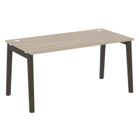 Onix Wood Стол офисный OW.SP-4.8 Дуб мали/Дуб светлый/Белый металл 1580×800×750 Onix Wood Стол офисный OW.SP-4.8 Дуб мали/Дуб светлый/Белый металл 1580×800×750