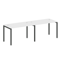 Metal System Quattro Р. ст. на 2 раб. места на П-образном м/к 40БП.СМ-2.2 Акация/Антрацит металл 2400*720*750 Metal System Quattro Р. ст. на 2 раб. места на П-образном м/к 40БП.СМ-2.2 Акация/Антрацит металл 2400*720*750