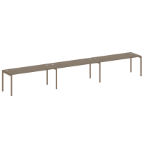 Metal System Quattro Р. ст. на 3 раб. места на П-образном м/к 40БП.СМ-3.5 Акация/Антрацит металл 5400*720*750 Metal System Quattro Р. ст. на 3 раб. места на П-образном м/к 40БП.СМ-3.5 Акация/Антрацит металл 5400*720*750