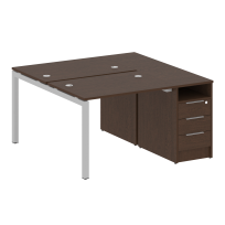 Metal System Quattro Р. ст. с тумбой на П-образном м/к 50БП.РС-СТП-2.1 Акация/Антрацит металл 1412*1475*750 Metal System Quattro Р. ст. с тумбой на П-образном м/к 50БП.РС-СТП-2.1 Акация/Антрацит металл 1412*1475*750