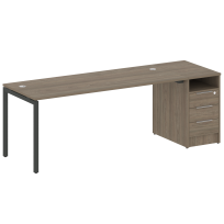 Metal System Quattro Р. ст. с тумбой на П-образном м/к 40БП.РС-СТП-1.5 Акация/Антрацит металл 2212*720*750 Metal System Quattro Р. ст. с тумбой на П-образном м/к 40БП.РС-СТП-1.5 Акация/Антрацит металл 2212*720*750