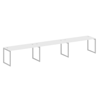 Metal System Quattro Р. ст. на 3 раб. места на О-образном м/к 40БО.СМ-3.4 Акация/Антрацит металл 4800*720*750 Metal System Quattro Р. ст. на 3 раб. места на О-образном м/к 40БО.СМ-3.4 Акация/Антрацит металл 4800*720*750