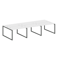 Metal System Quattro Р. ст. на 6 раб. места на О-образном м/к 40БО.СМ-6.2 Акация/Антрацит металл 3600*1475*750 Metal System Quattro Р. ст. на 6 раб. места на О-образном м/к 40БО.СМ-6.2 Акация/Антрацит металл 3600*1475*750