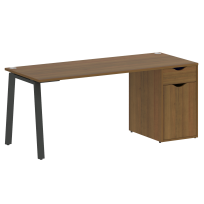 Home Office Стол офисный VR.SP-3-178.1.A Денвер светлый/Белый металл 1780×720×750 Home Office Стол офисный VR.SP-3-178.1.A Денвер светлый/Белый металл 1780×720×750